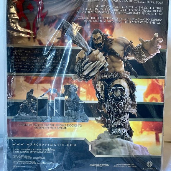 Tech Warcraft, Durotan Statue Phone Charging Dock - Picture 2 of 7